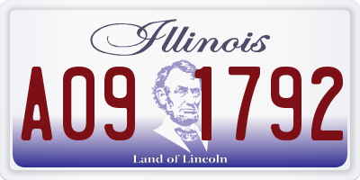 IL license plate A091792