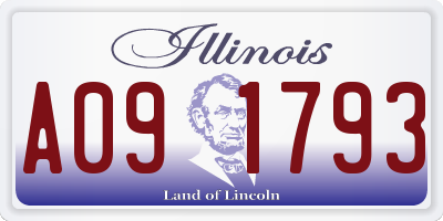 IL license plate A091793