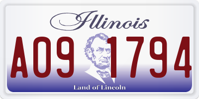 IL license plate A091794