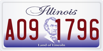IL license plate A091796