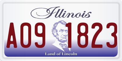 IL license plate A091823
