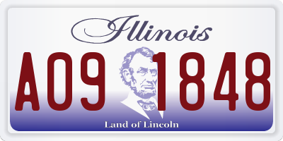 IL license plate A091848