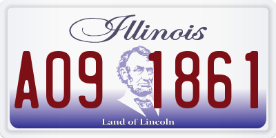 IL license plate A091861