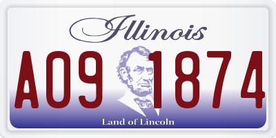 IL license plate A091874