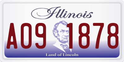 IL license plate A091878