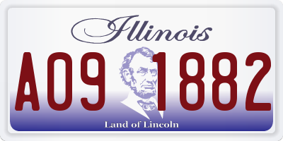 IL license plate A091882