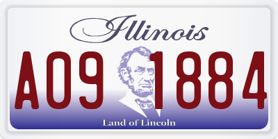 IL license plate A091884