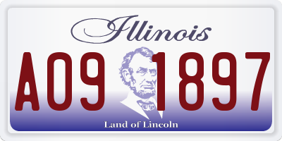 IL license plate A091897