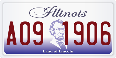 IL license plate A091906