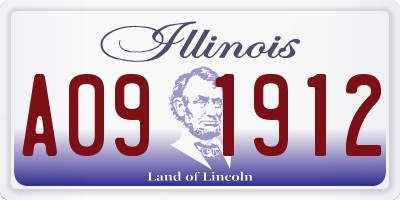 IL license plate A091912