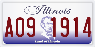 IL license plate A091914
