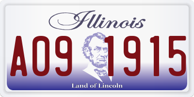 IL license plate A091915
