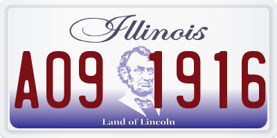 IL license plate A091916