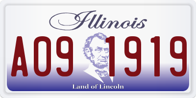 IL license plate A091919