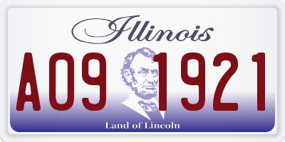 IL license plate A091921