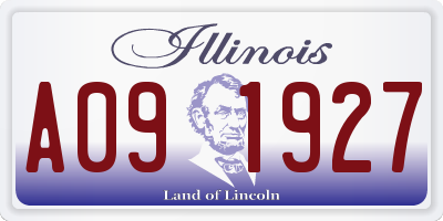 IL license plate A091927