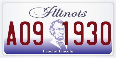 IL license plate A091930