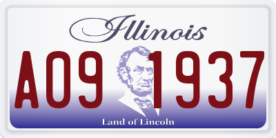 IL license plate A091937