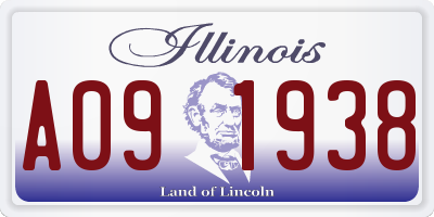 IL license plate A091938