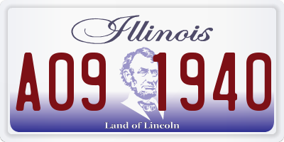 IL license plate A091940