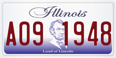 IL license plate A091948