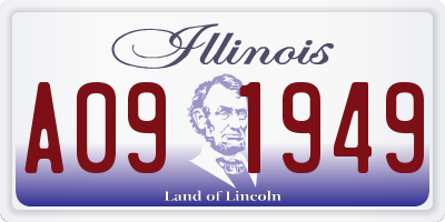 IL license plate A091949