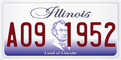 IL license plate A091952
