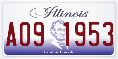 IL license plate A091953