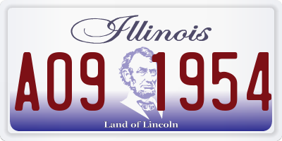 IL license plate A091954