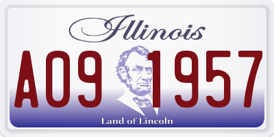 IL license plate A091957