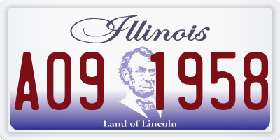 IL license plate A091958