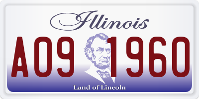 IL license plate A091960