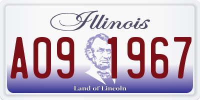 IL license plate A091967