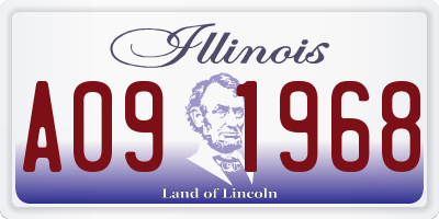 IL license plate A091968
