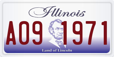 IL license plate A091971