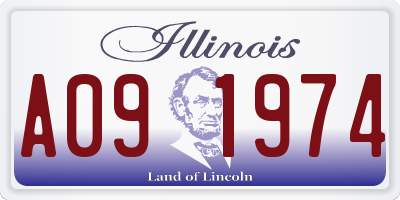 IL license plate A091974