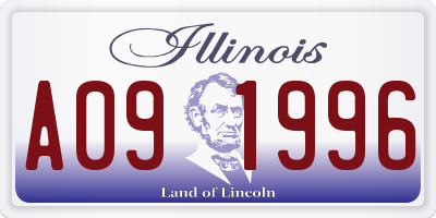IL license plate A091996