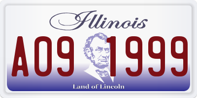 IL license plate A091999