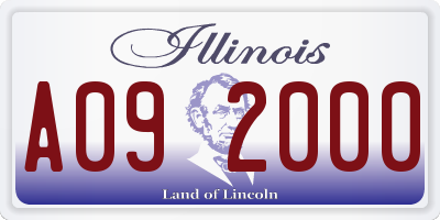 IL license plate A092000