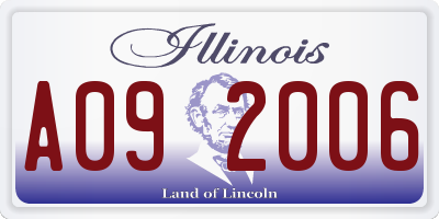 IL license plate A092006