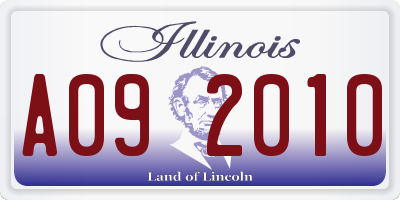 IL license plate A092010