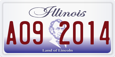 IL license plate A092014