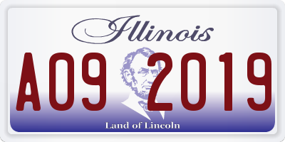 IL license plate A092019