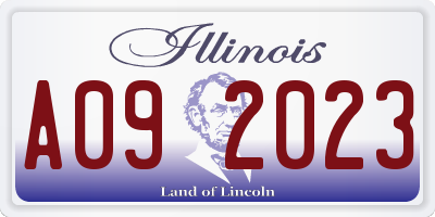 IL license plate A092023