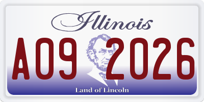 IL license plate A092026