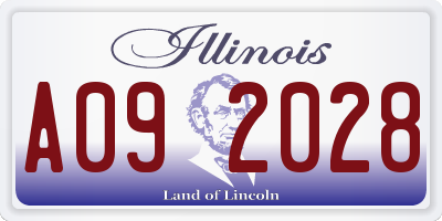 IL license plate A092028