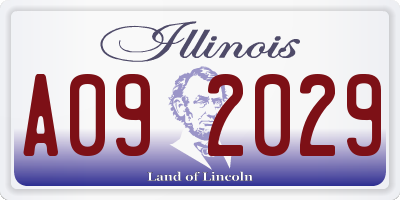 IL license plate A092029