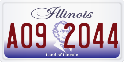 IL license plate A092044