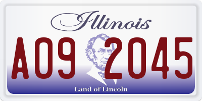 IL license plate A092045