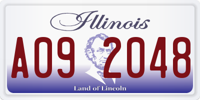 IL license plate A092048
